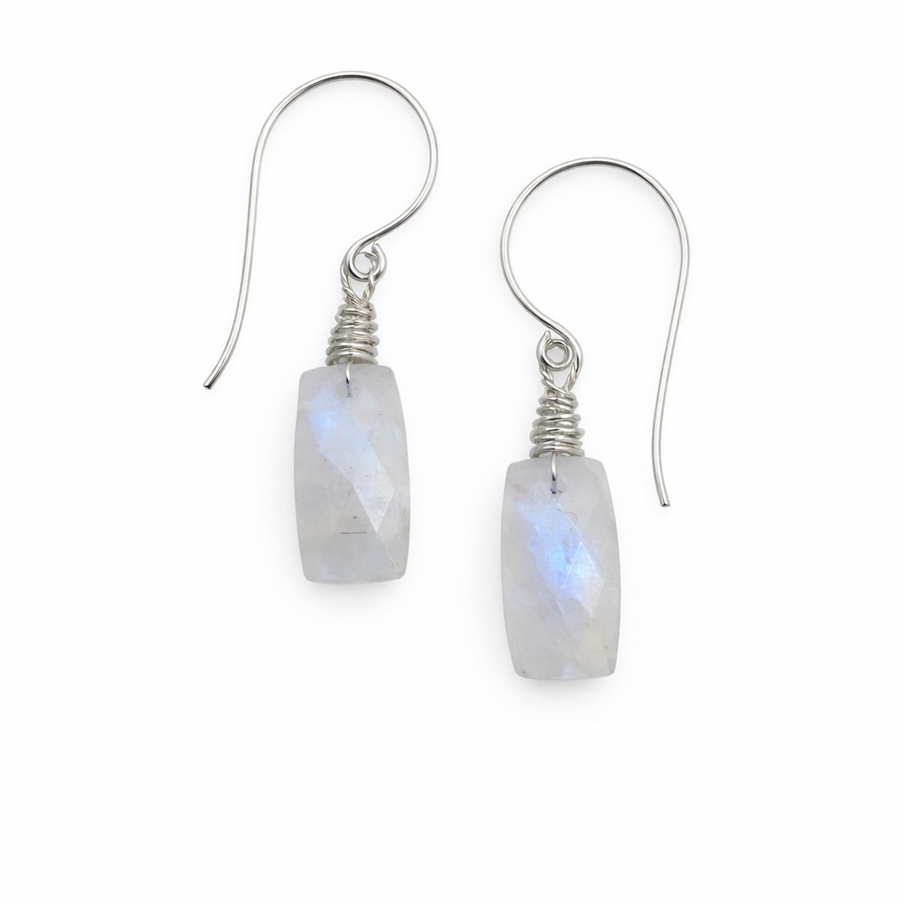 HK115627 Moonstone Hook Earrings